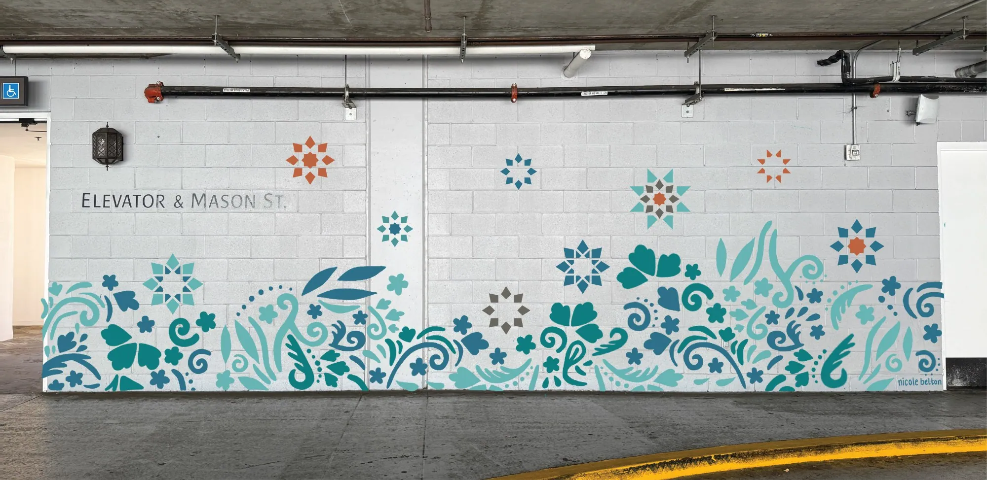 Mural Installation, Hotel Californian
